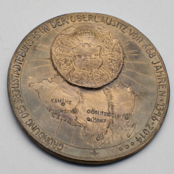 Rückseite Medaille "1000 Jahre Geldgeschichte in der Oberlausitz"